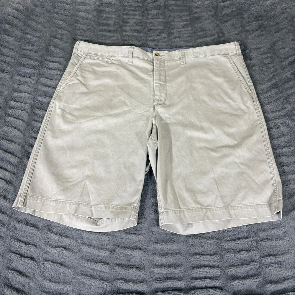 Polo Ralph Lauren Classic Fit Chino Shorts Mens 44 Khaki Tan Cotton AT236